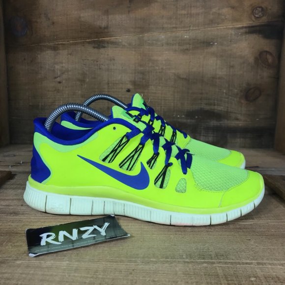 neon blue nike shoes